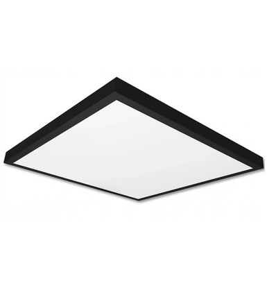 60x60 LED panel, 60W - 80lm/W, indbygget i sort ramme