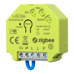 Zigbee LEDlife Zigbee indbygningsdæmper - 250W, til indbygning