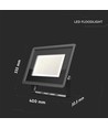 Outlet: 200W LED projektør - Arbejdslampe, udendørs