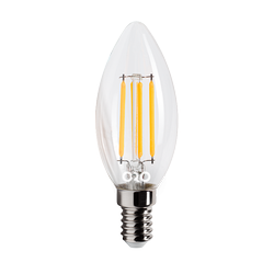 LED-POL LED lampe glødetråd E14 C35 4W 360°, Ø35x97