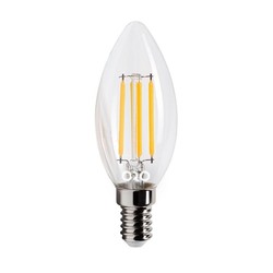 LED-POL LED lampe glødetråd E14 C35 6W 360°, Ø35x98