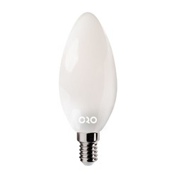 LED-POL LED lampe glødetråd E14 C35 6W mleczny klosz 4000K, 360°, Ø35x98