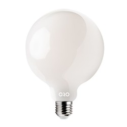 LED-POL LED lampe glødetråd E27 G125 10,5W Milky 360°, Ø125x175