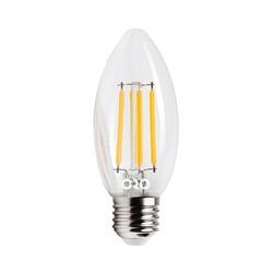 LED-POL LED lampe glødetråd E27 C35 4W 360°, Ø35x97