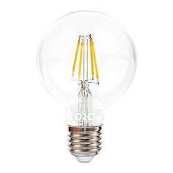 LED-POL LED lampe glødetråd E27 G80 6W 360°, Ø80x124