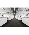 40W LED lysskinne - 120cm, 100lm/W, Sort, loftlampe til kontor, inkl. wireophæng