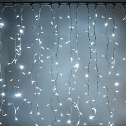 LED belysning Restsalg: 23 Watt LED Lysgardin Lyskæde - 1x1,5 meter, Kold Hvid, 150 Led