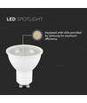 GU10 7,5W LED spot - 6 års garanti