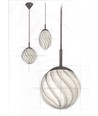 Halo Design - Twist Pendel Ø25cm E27 Ball Opal -sort