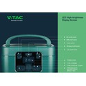 Restsalg: V-TAC Transportabel strømforsyning/Powerbank - 1050Wh, 46.9A, 14 kg