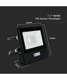 10W LED projektør - IP65, Med sensor, Samsung LED chip