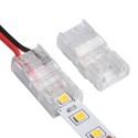Slim LED strip samler til løse ledninger - 8mm, enkeltfarvet, IP20, 5V-24V