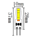 LEDlife SILI2 G4 LED pære - 2W, dæmpbar, 12V/24V AC/DC, G4