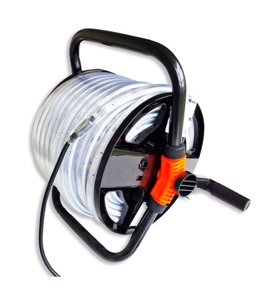 50m Arbejdslys strip på tromle - 230V, IP67, 120 LED/m, 9W/m, 1320 lm/m