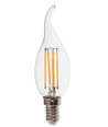 E14 4W LED flammepære - Kultråd, varm hvid