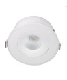 7W Ø10cm Lavprofil indbygningsspot dæmpbar RA93 - Hul: Ø8,3 cm, Mål: Ø10 cm, CCT