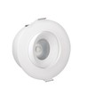7W Ø10cm Lavprofil indbygningsspot dæmpbar RA93 - Hul: Ø8,3 cm, Mål: Ø10 cm, CCT