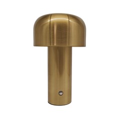 Lamper LEDlife Mushroom bordlampe - Guld, genopladelig, touch dæmpbar, IP20