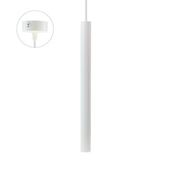 LED pendel Chloe Slim GU11 - Base 250V IP20 40x500+1m Wire, Hvid, Justerbar Strålevinkel, Uden Lyskilde