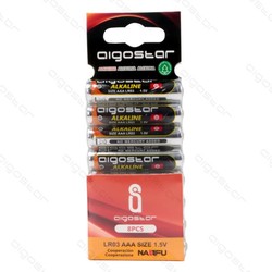 Outlet Outlet: 8 stk Aigostar LR03 AAA Batteri, 1,5V