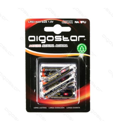 Outlet: 6 stk Aigostar LR03 AAA Batteri, 1,5V