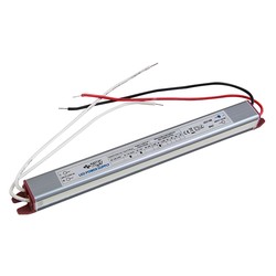 12V 24W strømforsyning - 12V DC, 2A, Ultra slim, IP67 vandtæt,