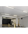 120cm Limea T8 LED armatur, gennemfortrådet - Til 2x 120cm LED rør, IP65 vandtæt