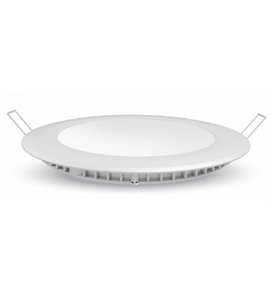 12W Ø17cm LED indbygningspanel - Hul: Ø15,5 cm, Mål: Ø17 cm