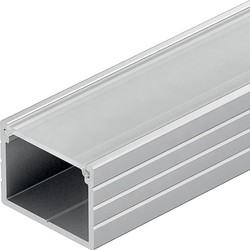Alu / PVC profiler Aluprofil 18x13 til IP65 og IP68 LED strip - Bred, 1 meter, inkl. matteret cover og klips