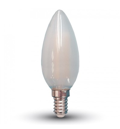 E14 4W LED kertepære - Kultråd, matteret glas
