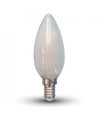 E14 4W LED kertepære - Kultråd, matteret glas