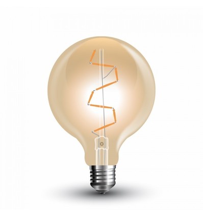 E27 4W LED globepære - Ø9,5 cm, Kultråd, ekstra varm hvid, 2200K