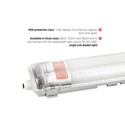 Limea T8 LED dobbeltarmatur - Inkl. 9W 60cm LED rør, IP65 vandtæt