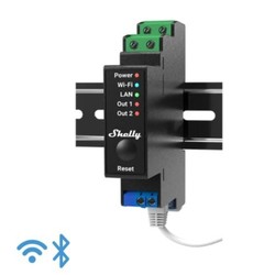 LED pærer og spots Shelly Pro 2PM - WiFi relæ/jalousi, 2 kanaler med effektmåling (230VAC)