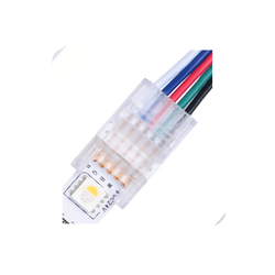 RGB+W LED strip tilbehør 12V/24V LED strip samler til løse ledninger - 10mm, RGBW, IP20, 5V-24V