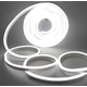 8x16 Kold hvid Neon Flex LED 8W pr. meter - 24V DC, IP67