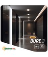 18W 17x17cm LED indbygningspanel - IP54 udendørs, Hul: 14,5 x 14,5 cm, Mål: 17 x 17 cm