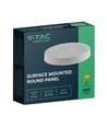 6W LED loftslampe - Ø12cm, Højde: 3cm, hvid kant
