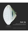 18W LED pool pære - 12V, PAR56, IP68, Glas