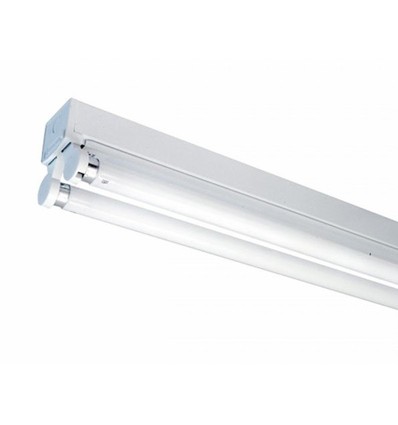 120cm T8 LED grundarmatur - Til 2x 120cm LED rør, IP20 indendørs
