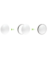 24W LED loftslampe - Ø32cm, Højde: 5,2cm, hvid kant, inkl. sort ring