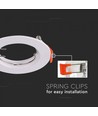 2 pak MR16/GU10 Downlight kit - Uden lyskilde, Blank hvid, Hul: Ø6,3 cm, Mål: Ø8 cm