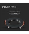 2-pak MR16/GU10 Downlight kit - Uden lyskilde, sort, Hul: Ø6,3 cm, Mål: Ø8 cm