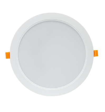 24W Ø22cm LED indbygningspanel - IP54 udendørs, Hul: Ø19,5 cm, Mål: Ø22 cm