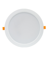 18W Ø17cm LED indbygningspanel - IP54 udendørs, Hul: Ø14,5 cm, Mål: Ø17 cm