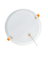 12W Ø14,5cm LED indbygningspanel - IP54 udendørs, Hul: Ø12 cm, Mål: Ø14,5 cm