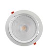 30W Ø22,5cm LED spotlight - Hul: Ø19,5 cm, Mål: Ø22,5 cm, 3,8 cm høj, Samsung LED chip