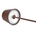 V-Tac opladelig bordlampe, trådløs - Corten, IP54 udendørs bordlampe, touch dæmpbar, model mini