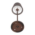 V-Tac opladelig bordlampe, trådløs - Corten, IP54 udendørs bordlampe, touch dæmpbar, model mini