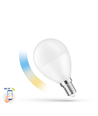 E14 5W Smart Home LED pære - P45, Tuya/Smart Life, virker med Google Home, Alexa og smartphones, CCT